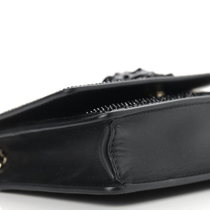 Versace Calfskin Palazzo Crystal Chain Evening Bag Black 8 of 9