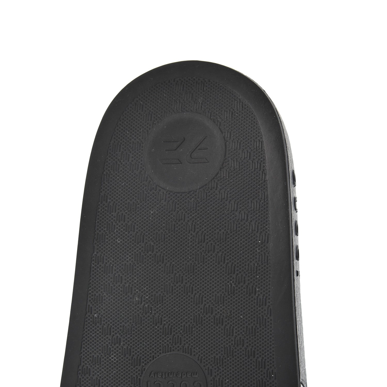 Gucci Rubber GG Monogram Mens Slide Sandals 6 Black 13 of 15