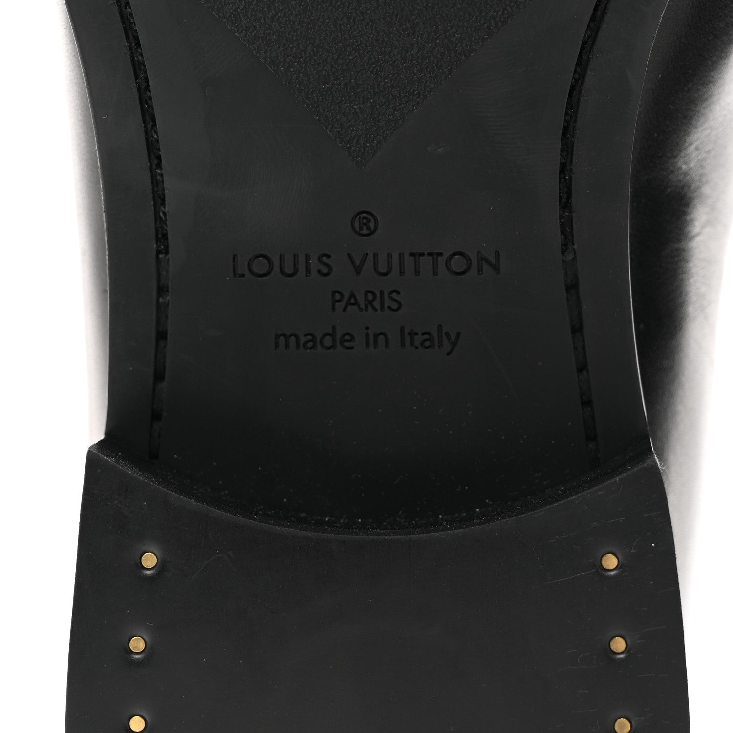 Louis Vuitton Glazed Calfskin Damier Embossed Haussmann Derby Lace Up Shoes 8 Black 8 of 9