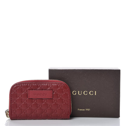 Gucci Microguccissima Zip Around Card Case Red 14 of 14