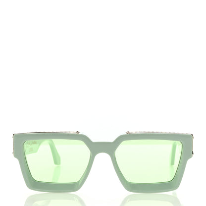 Louis Vuitton Acetate 1.1 Millionaires Sunglasses Z1325W Pale Green 2 of 7
