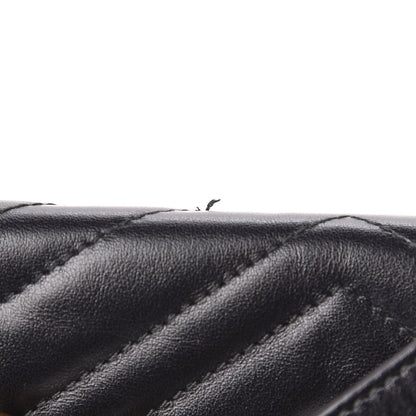 Gucci Calfskin Matelasse Small GG Marmont Shoulder Bag Black 9 of 13
