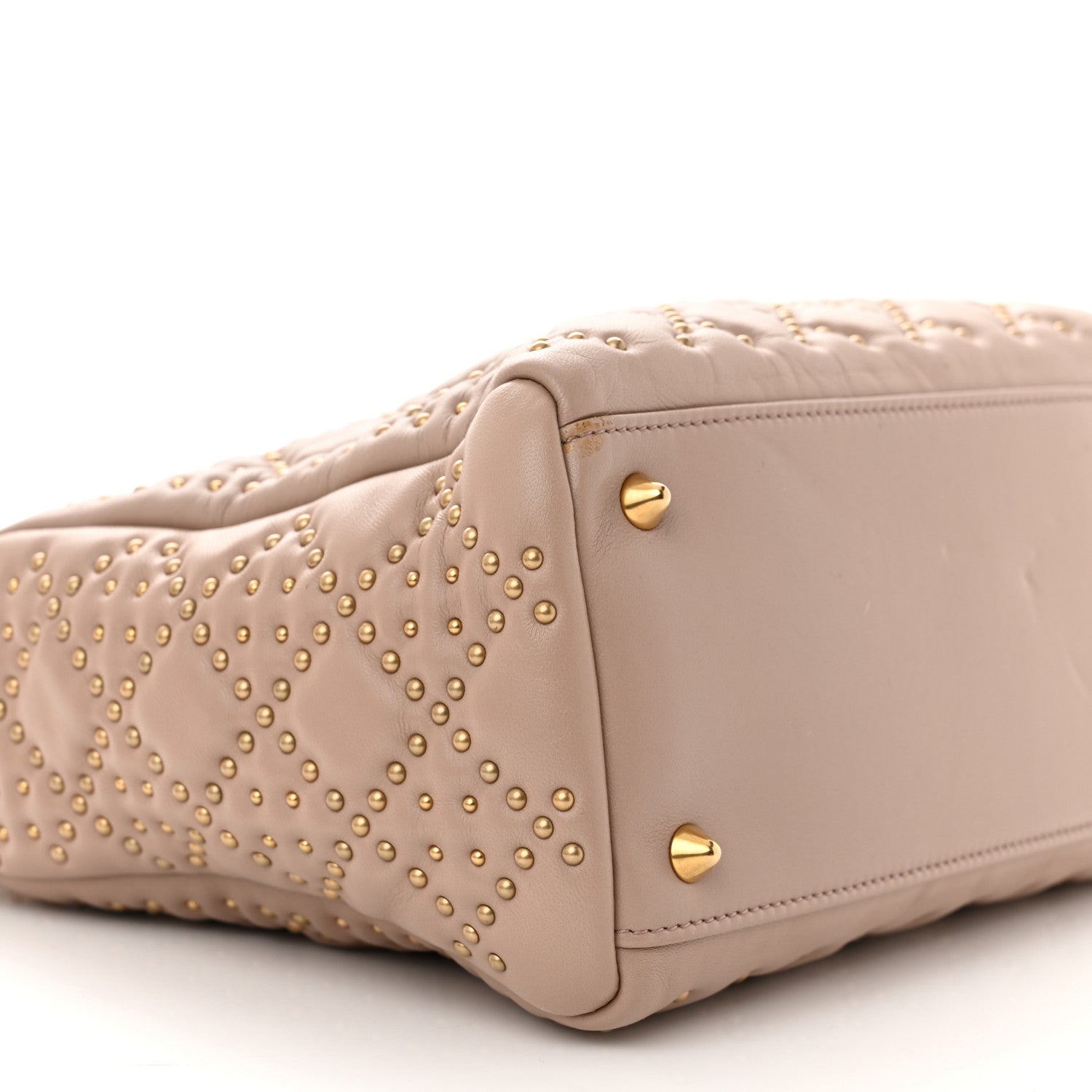 Christian Dior Cannage Studded Medium Supple Lady Dior Light Pink 9 of 14