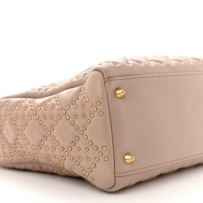 Christian Dior Cannage Studded Medium Supple Lady Dior Light Pink 9 of 14