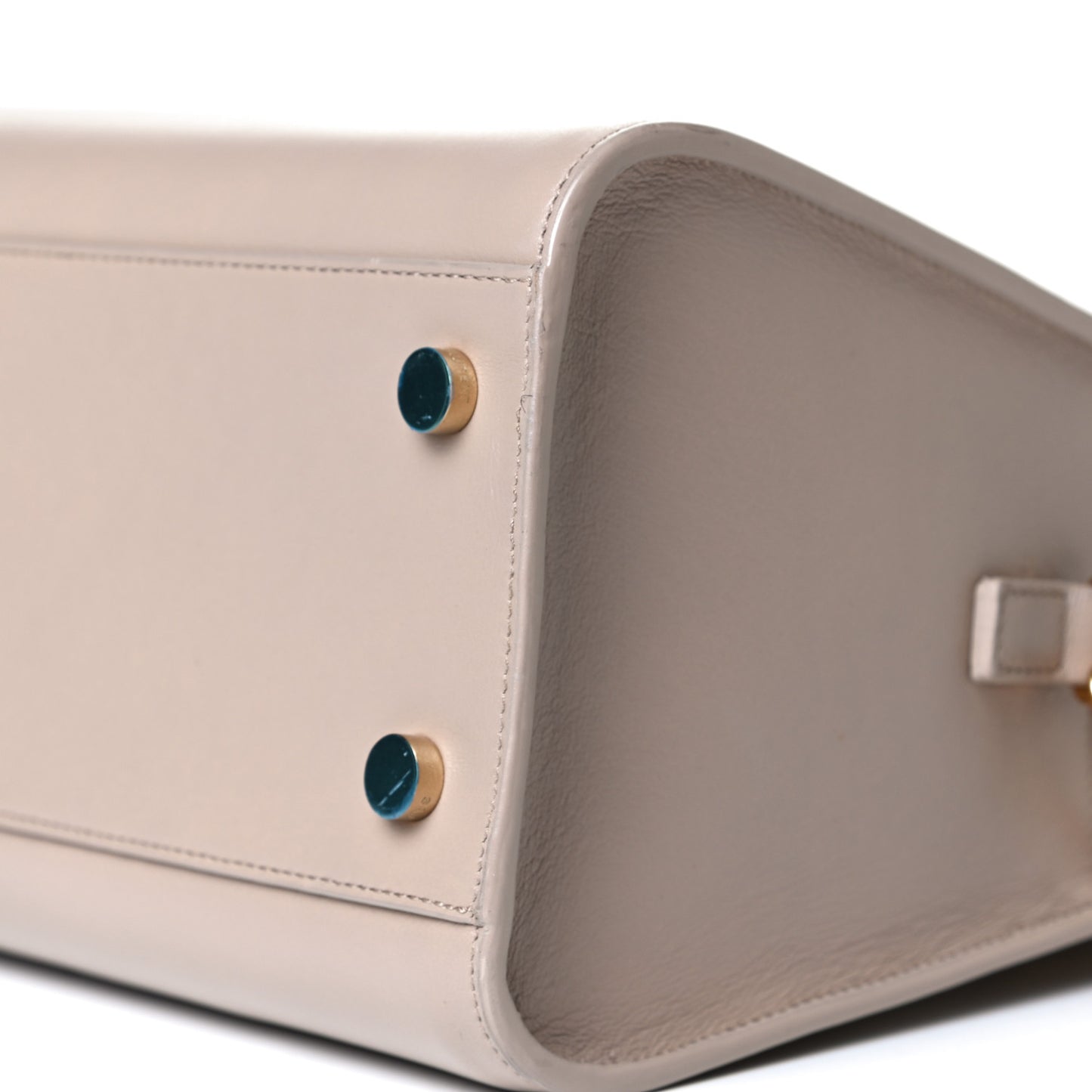 Calfskin Small Monogram Cabas Dark Beige