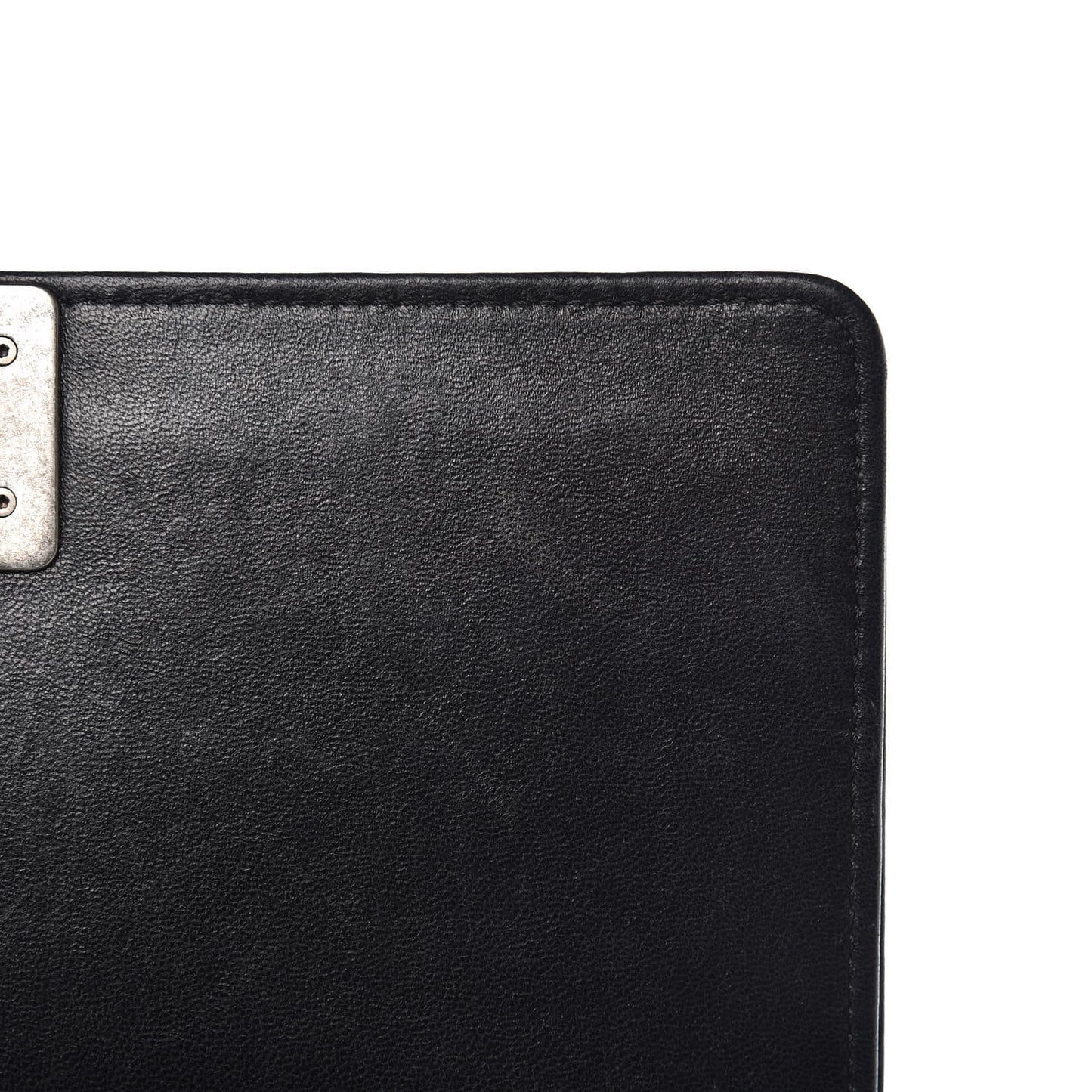 Lambskin Quilted Medium Boy Flap Black