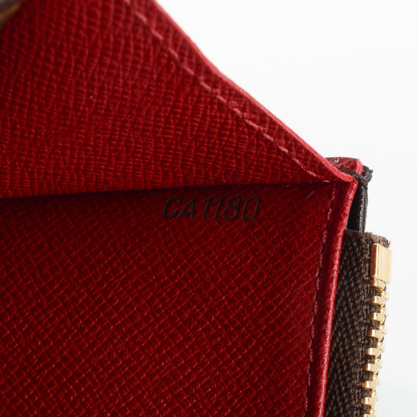 Monogram Emilie Wallet Red