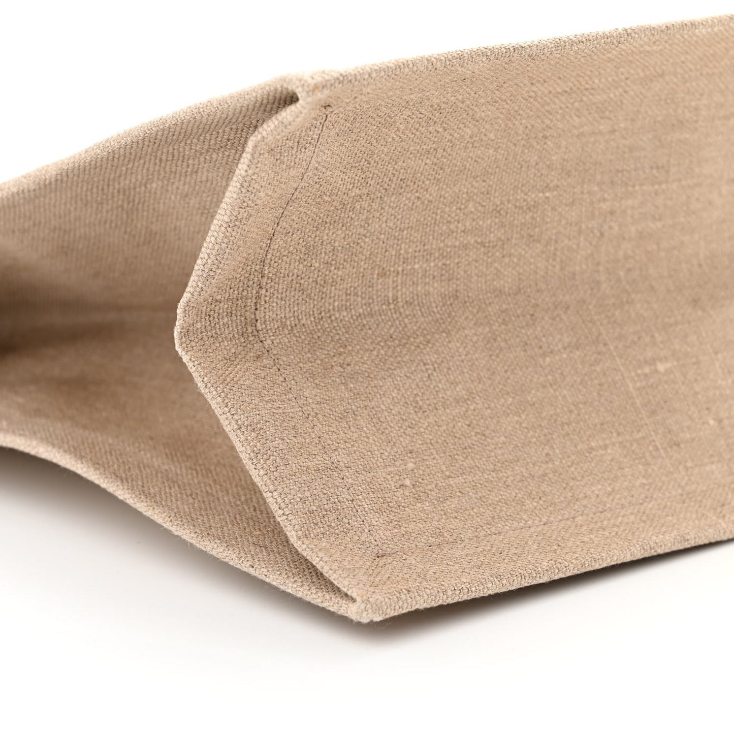 Linen Calfskin Rive Gauche Tote Beige Sea Salt