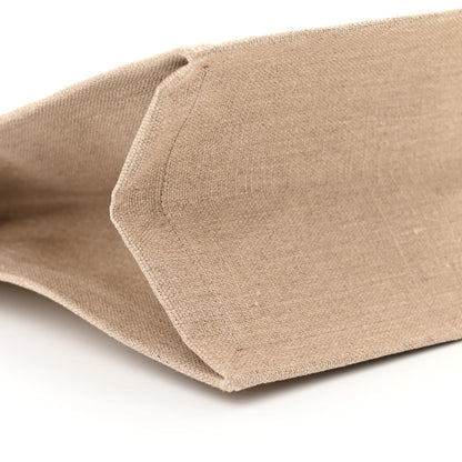 Saint Laurent Linen Calfskin Rive Gauche Tote Beige Sea Salt 8 of 9
