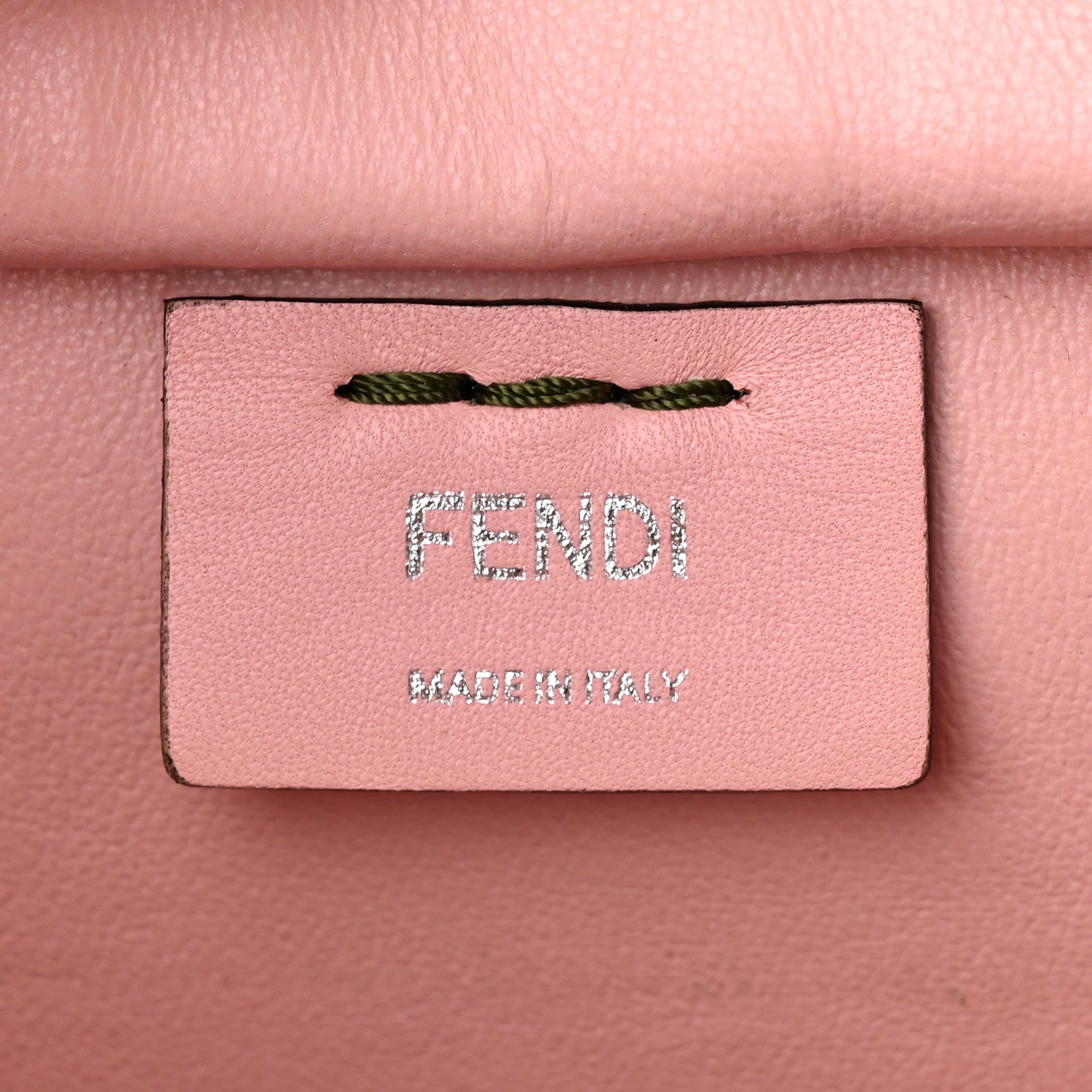 Fendi Vitello Dolce Marmol Shiny Nappa Petite 3Jours Tote Verde Prato 6 of 17
