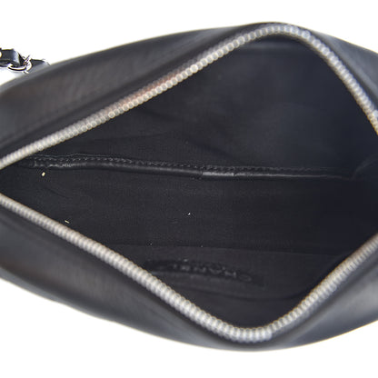 Chanel Lambskin Diagonal Chevron Quilted Tassel Camera Case Black 5 of 12