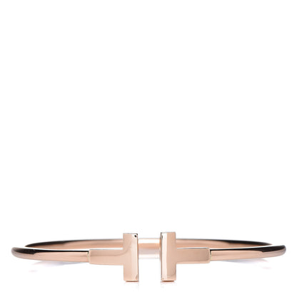 Tiffany 18K Rose Gold T Wire Bracelet 1 of 4