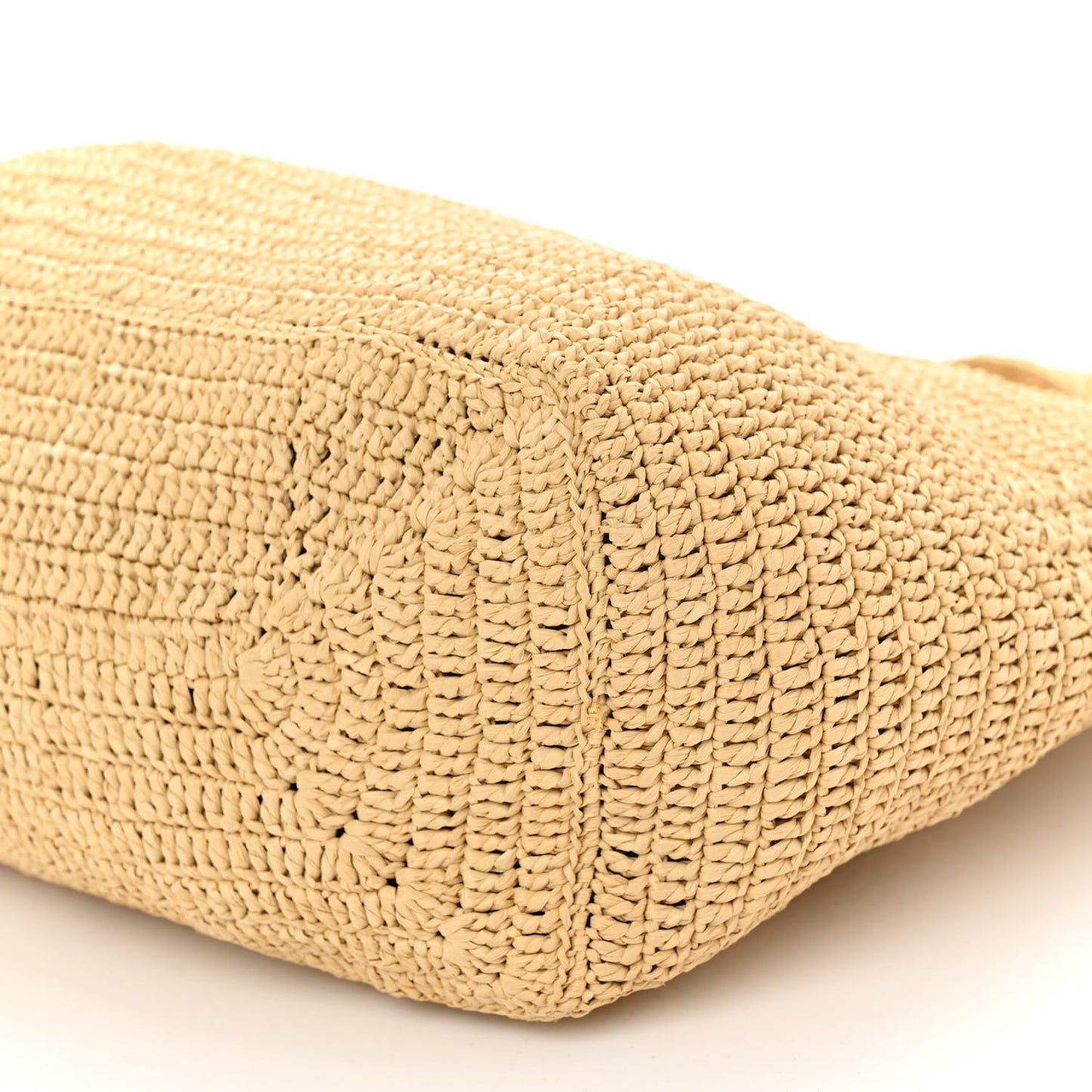 SAINT LAURENT Raffia Monogram Le 5 A 7 Hobo Natural