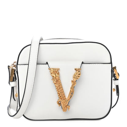 Versace Vitello Virtus Camera Bag White 1 of 8
