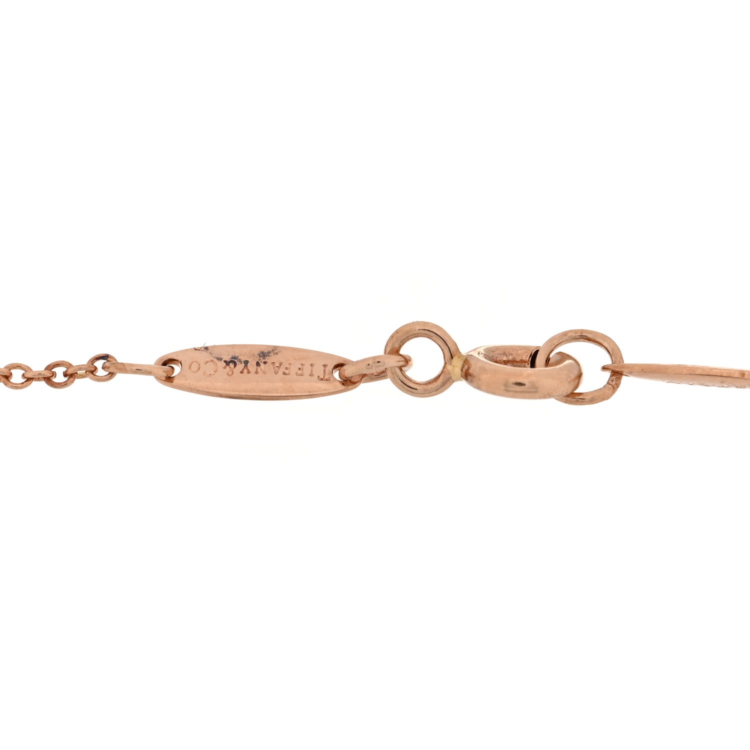 Tiffany 18K Rose Gold Diamond 03ct Elsa Peretti Diamonds by the Yard Bracelet 3 of 3