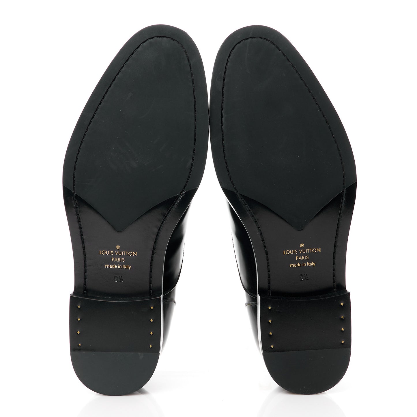 Calfskin Mens Vendome Richelieu 9.5 Black