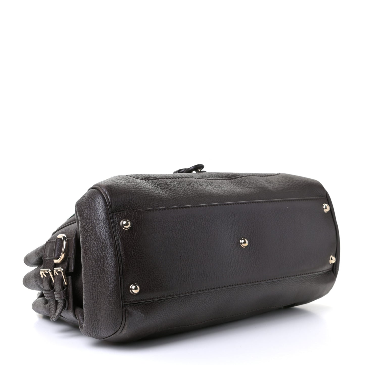 Calfskin Medium Web Heritage Shoulder Bag Brown