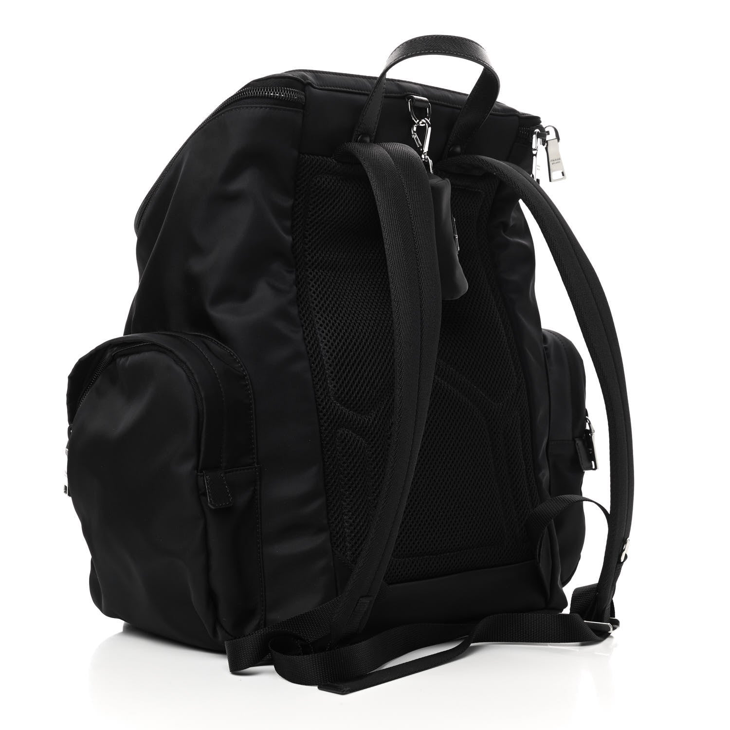 Prada Re-Nylon Saffiano Pet Carrier Backpack Black 3 of 11