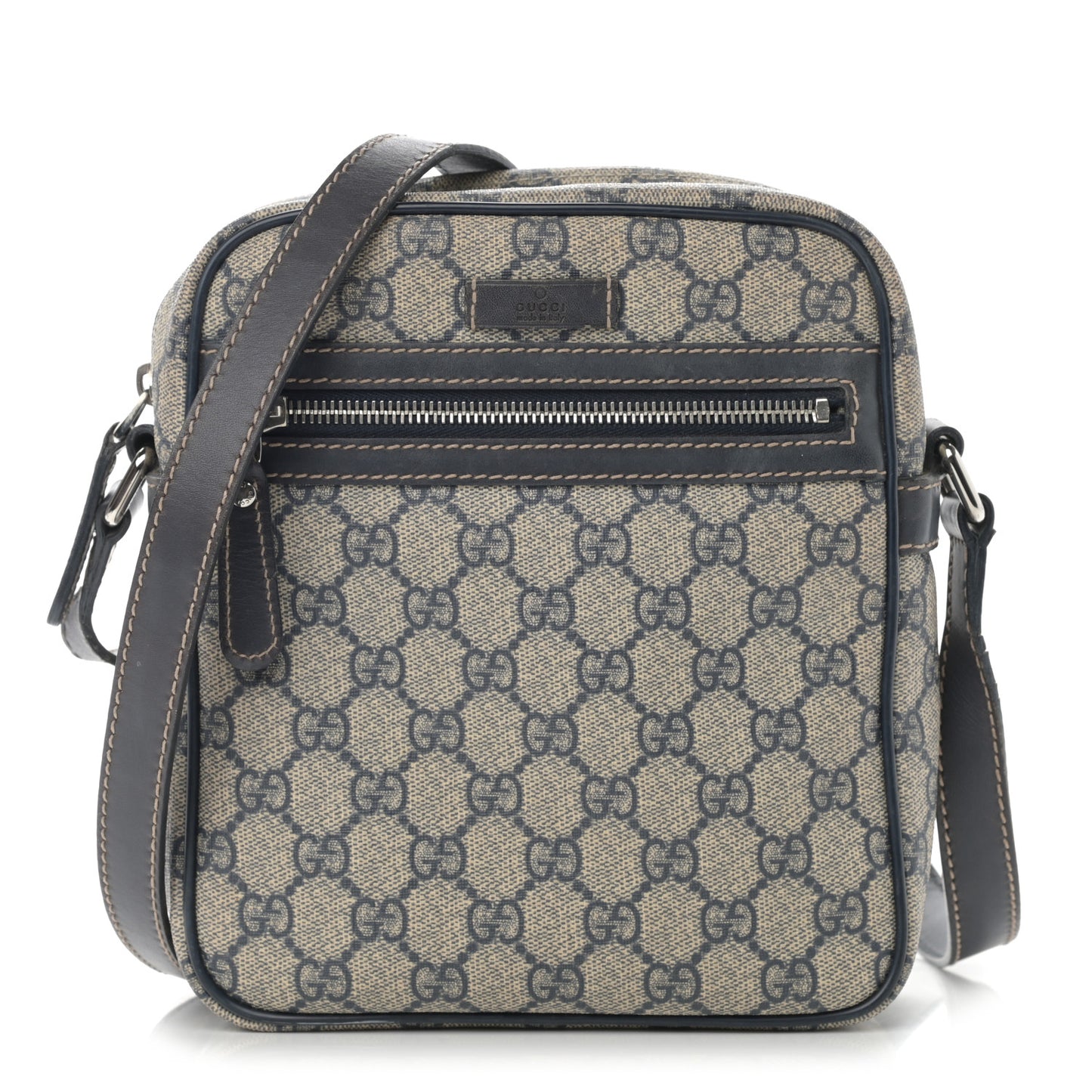 GG Plus Monogram Messenger Bag Navy