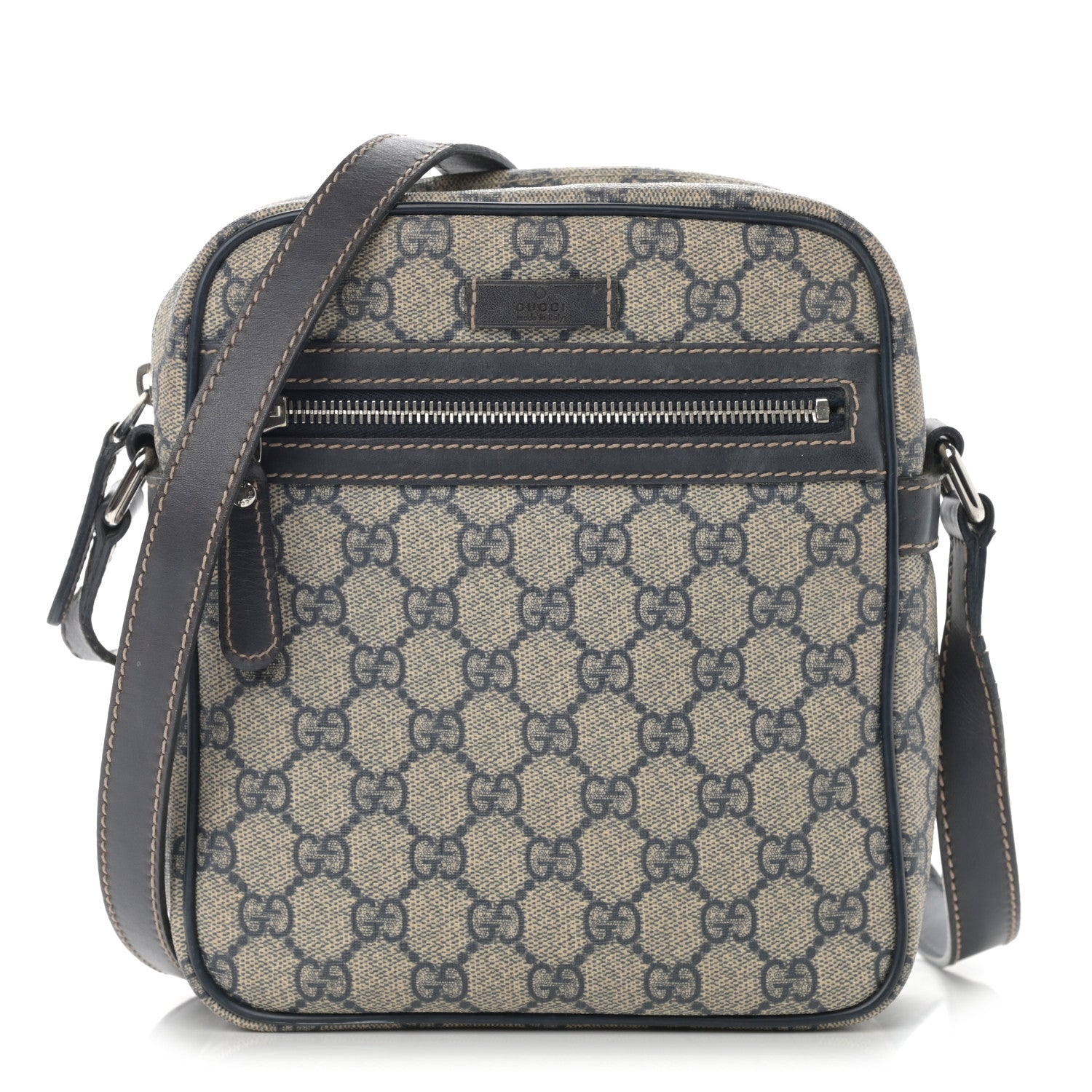 Gucci GG Plus Monogram Messenger Bag Navy 1 of 16