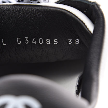 Chanel Calfskin CC Sneakers 38 White 9 of 10