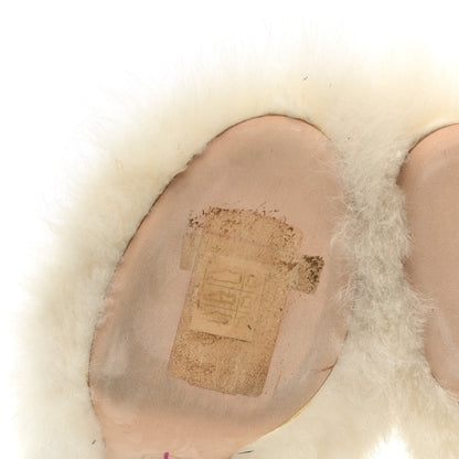 Chanel Fur Ankle Boots 37.5 White 6 of 9