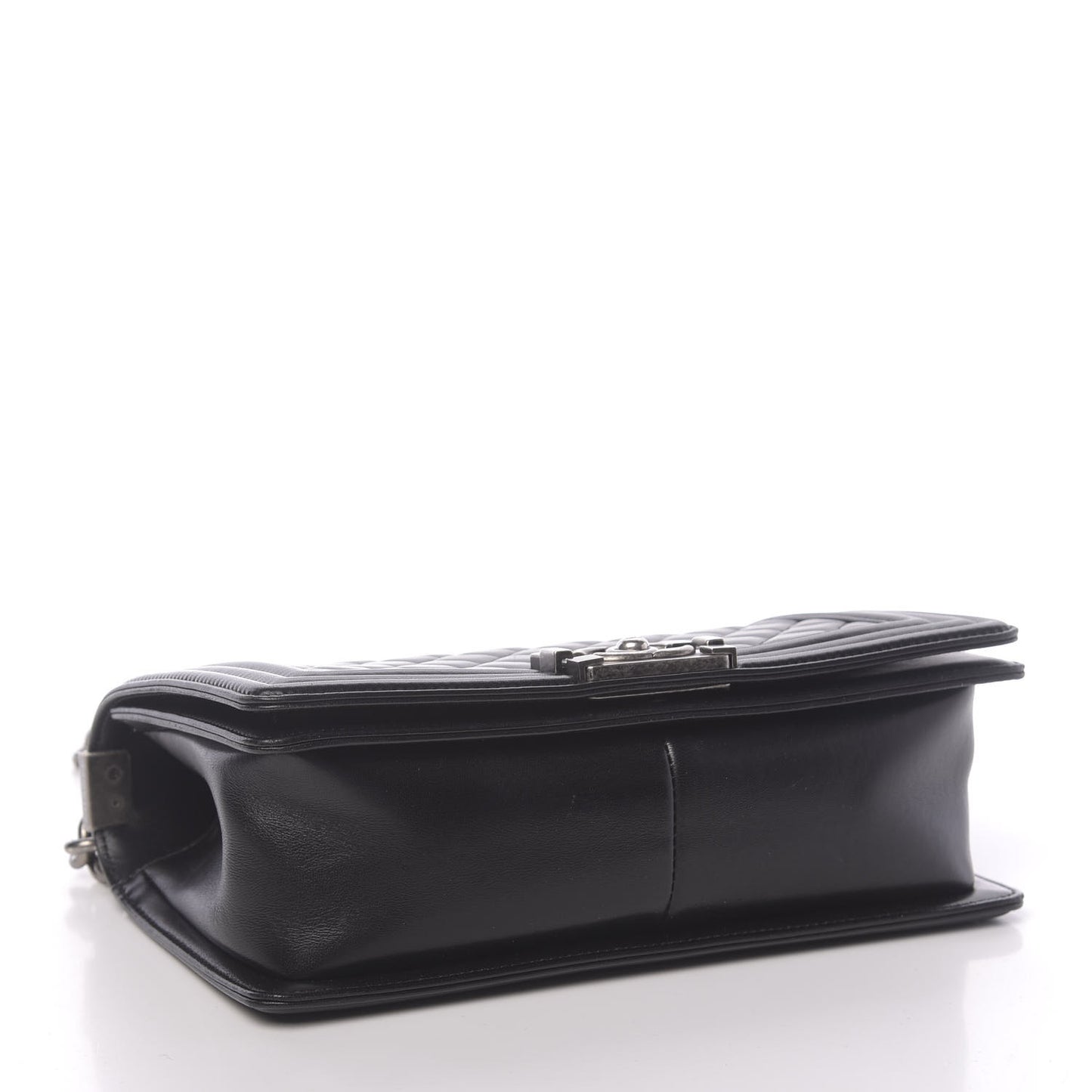 Calfskin Quilted Medium Boy Flap Black