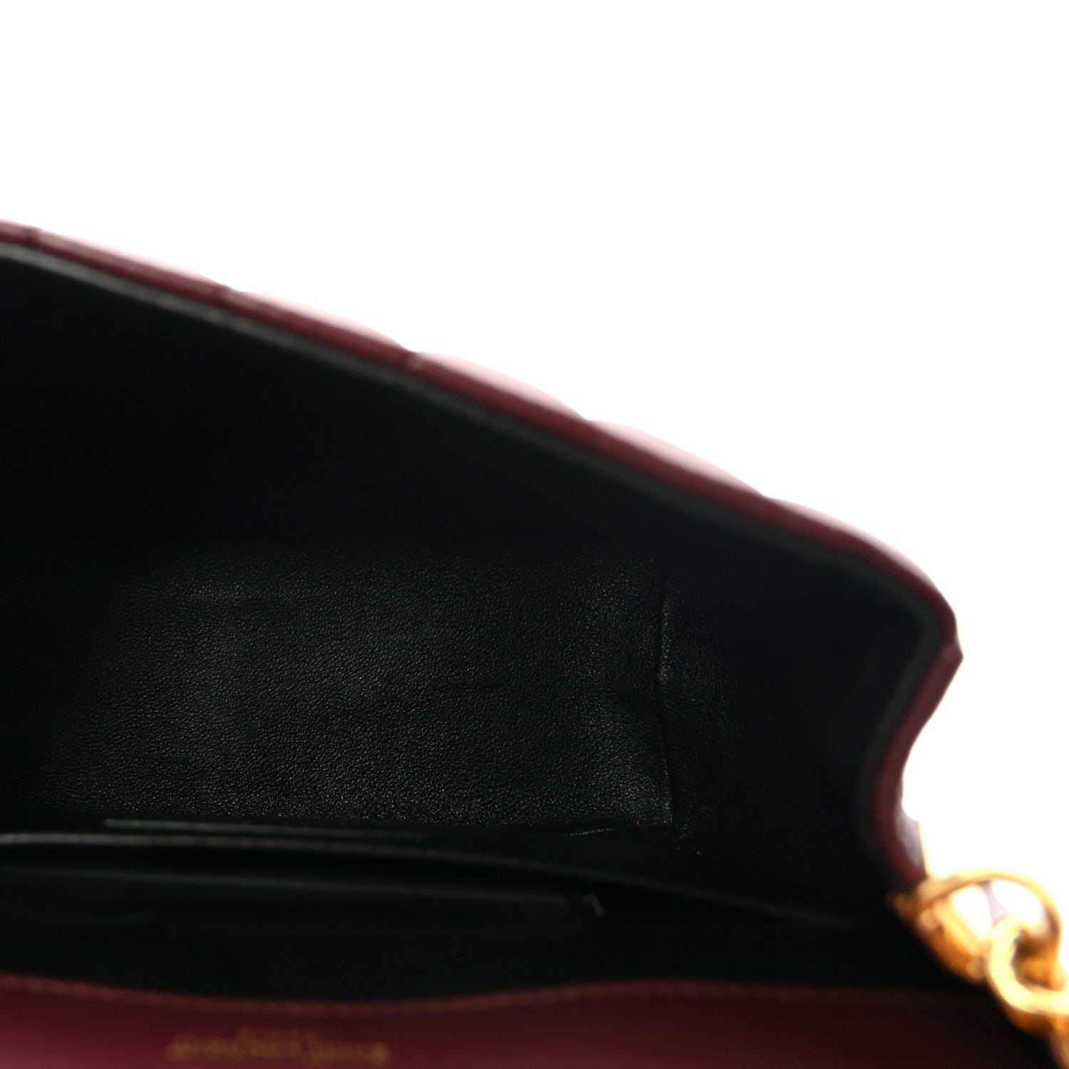Saint Laurent Lambskin Matelasse Monogram Medium Vicky Chain Bag Rouge Legion 5 of 9