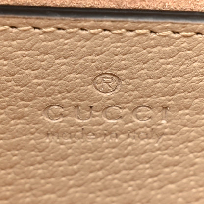 Gucci Textured Dollar Calfskin Web Small Diana Tote Bag Oatmeal Vintage Green 6 of 13