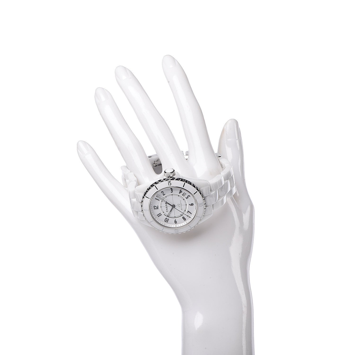 Chanel Stainless Steel Ceramic 38mm J12 Automatic Watch White 2 of 7