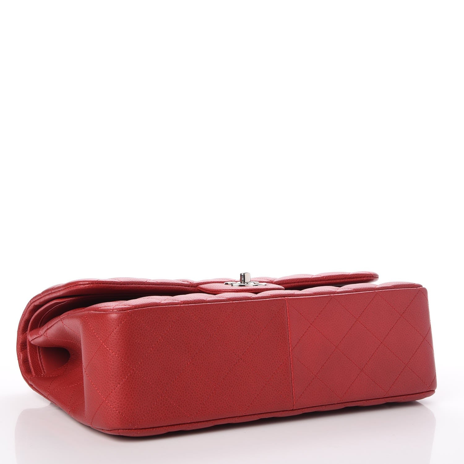 Chanel Caviar Quilted Jumbo Double Flap Dark Red 4 of 8