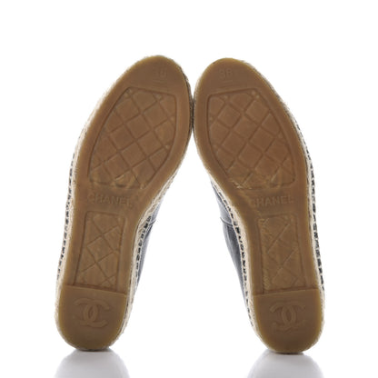 Chanel Lambskin CC Espadrilles 36 Black 7 of 11