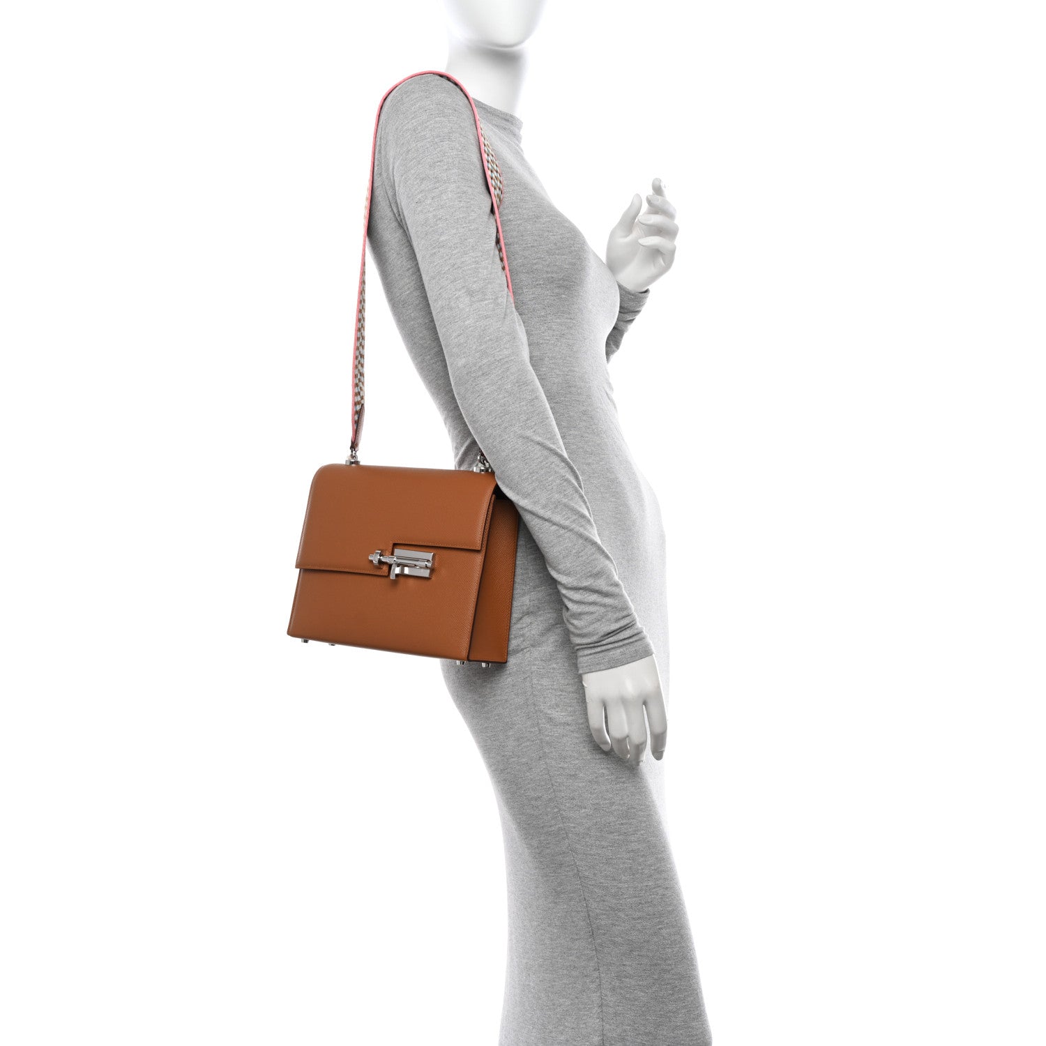 Hermes Epsom Verrou 21 Large Strap Gold 2 of 10