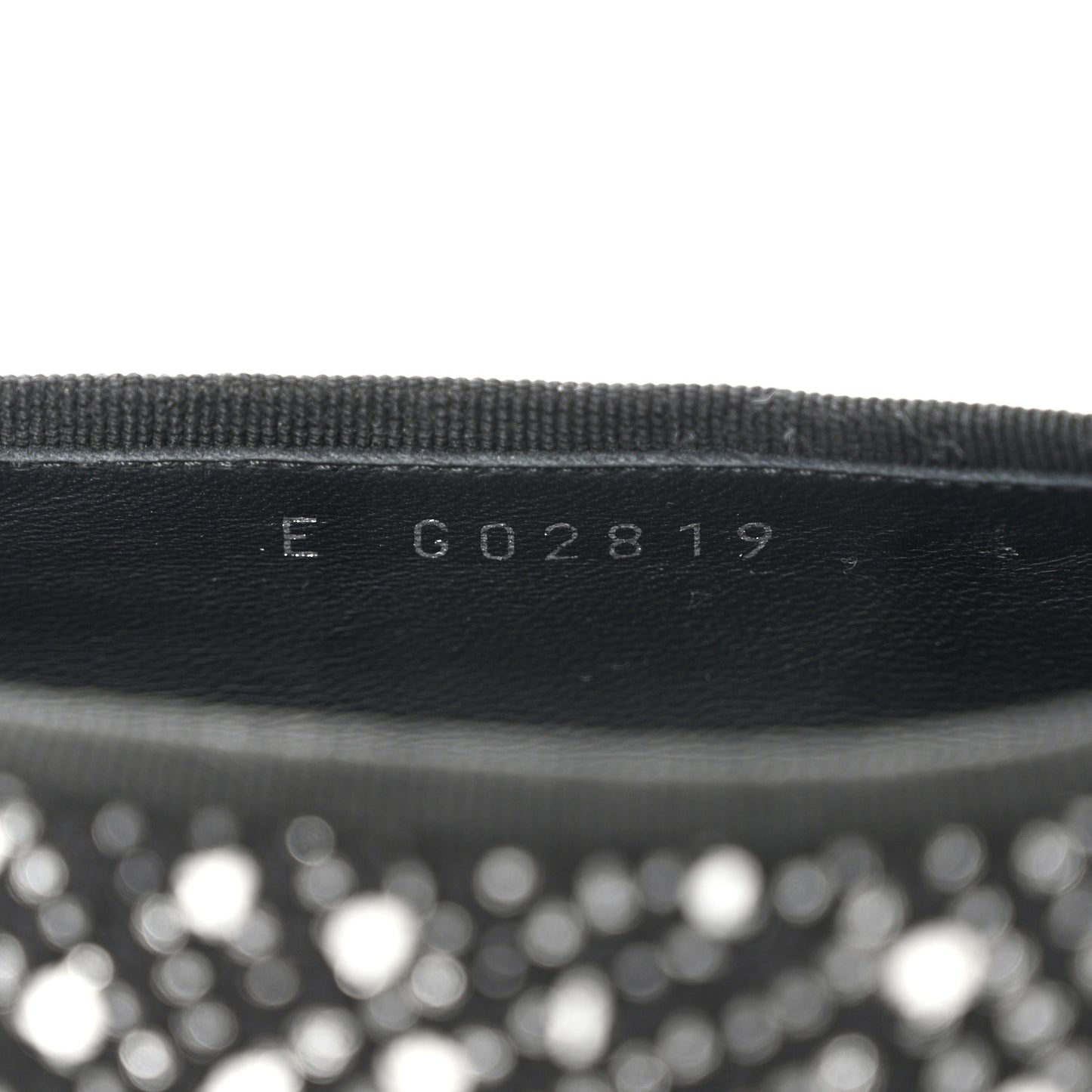 Tweed Crystal Grosgrain Cap Toe Ballerina Flats 39 Black White