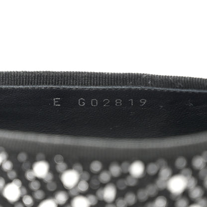 Chanel Tweed Crystal Grosgrain Cap Toe Ballerina Flats 39 Black White 6 of 8