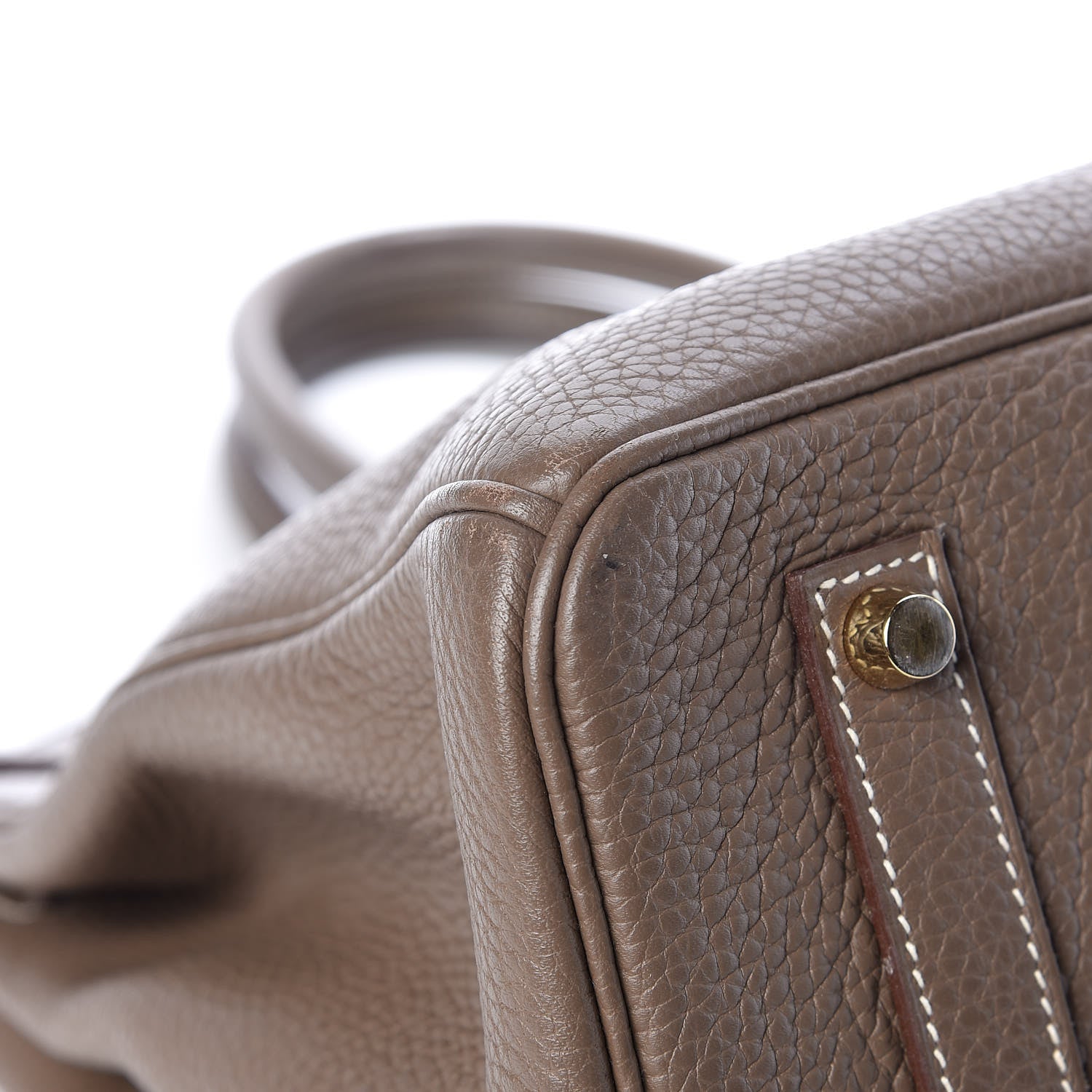 Hermes Taurillon Clemence Birkin 35 Etoupe 36 of 40