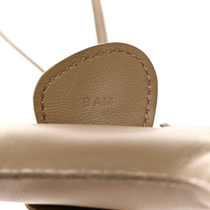 Hermes Milo Lambskin Grigri Rodeo Horse Bag Charm MM Beige Marfa 3 of 5