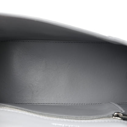 Balenciaga Shiny Calfskin Crocodile Embossed Small Hourglass Top Handle Bag Balenciaga Grey 5 of 17