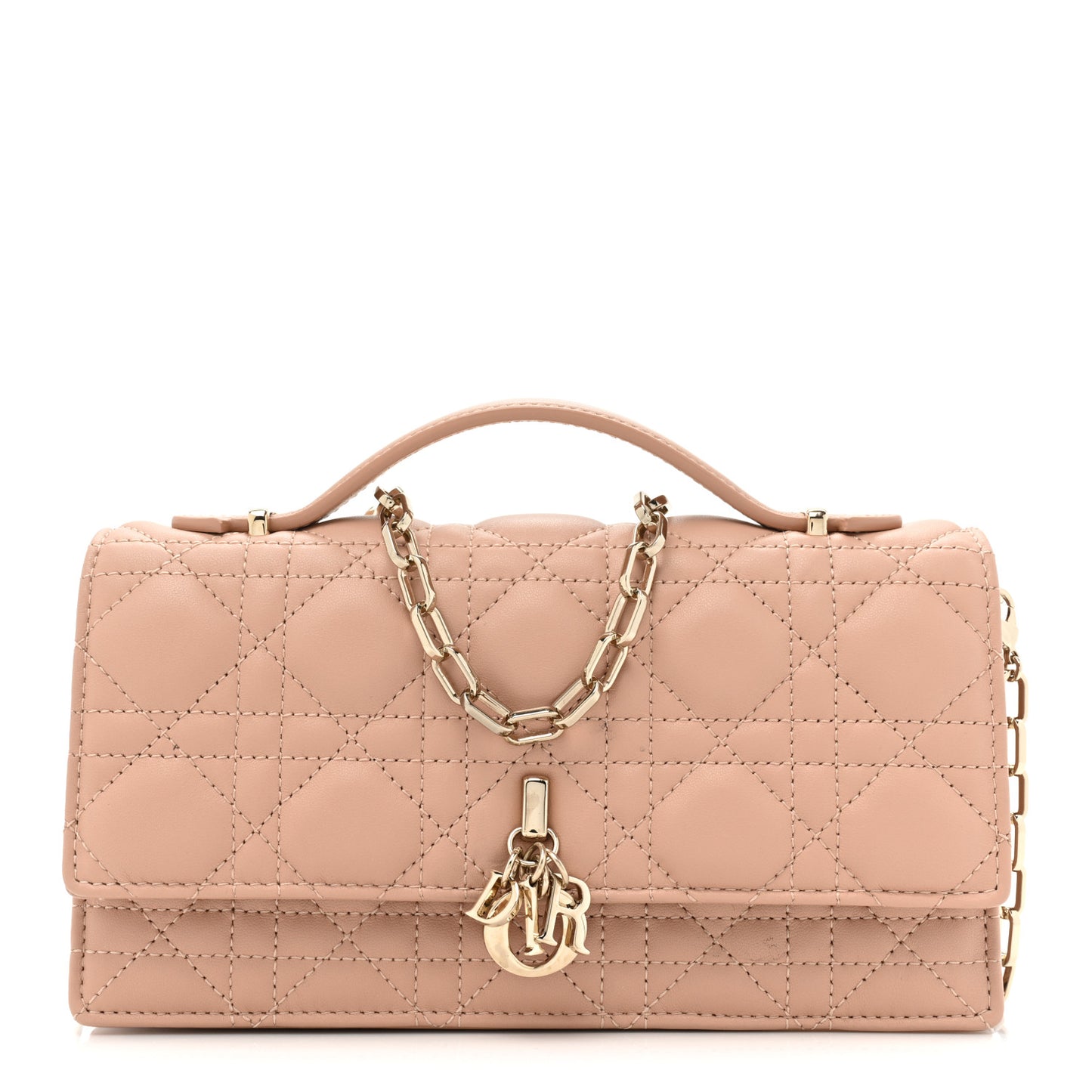 Lambskin Cannage Mini My Dior Bag Rose Des Vents