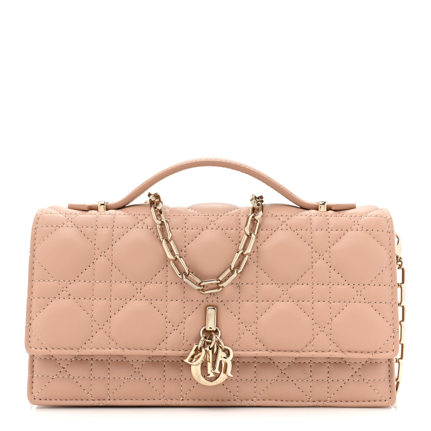 Christian Dior Lambskin Cannage Mini My Dior Bag Rose Des Vents 1 of 11
