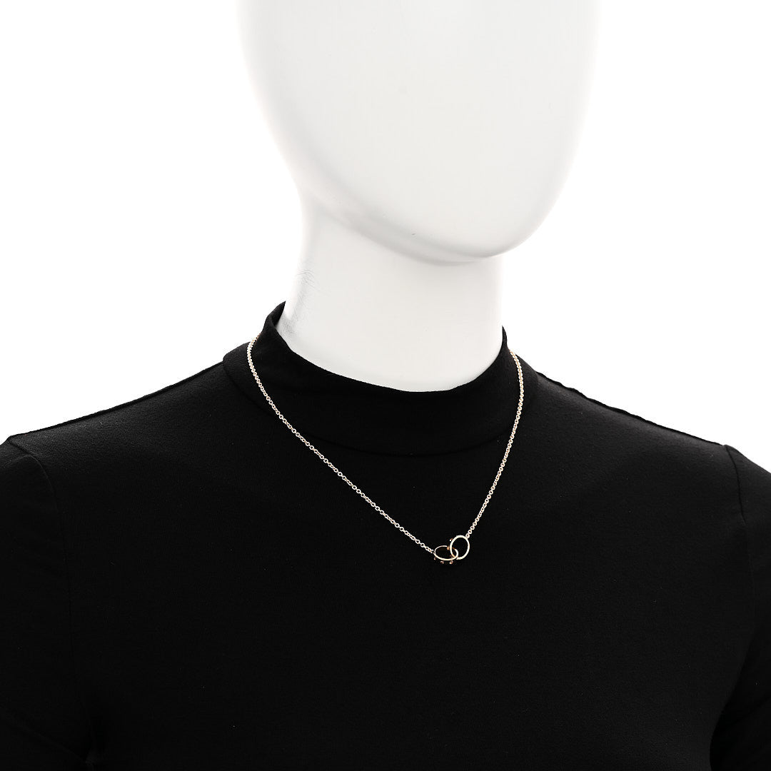 Cartier 18K Yellow Gold Interlocking LOVE Necklace 2 of 5
