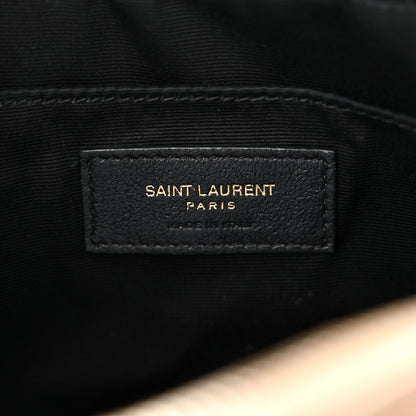 Saint Laurent Calfskin Matelasse Monogram Lou Camera Bag Dark Beige 6 of 12