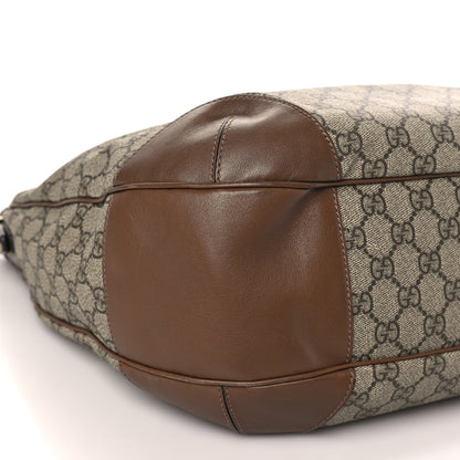 Gucci GG Supreme Monogram Margaux Calfskin Medium Nice Hobo Beige Ebony Acero 8 of 13