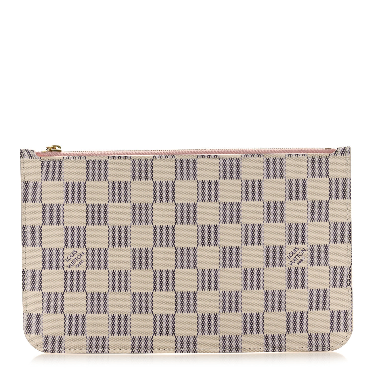 Louis Vuitton Damier Azur Neverfull MM GM Pochette Rose Ballerine 1 of 8