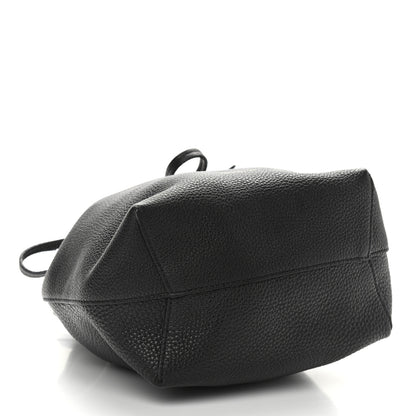 Mansur Gavriel Tumbled Calfskin Mini Bucket Bag Black 4 of 12