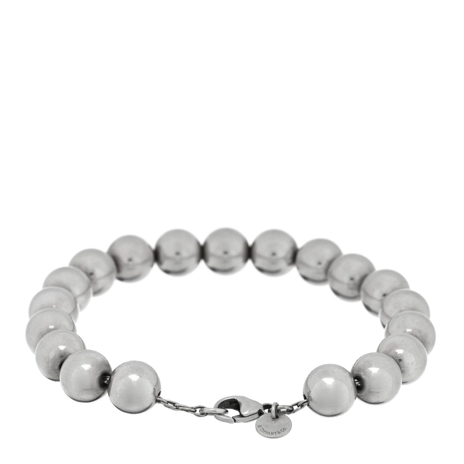 Tiffany Sterling Silver 10mm HardWear Ball Bracelet 2 of 3