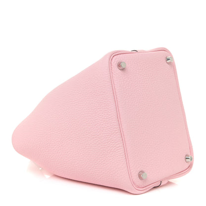 Hermes Taurillon Clemence Picotin Lock 18 PM Rose Sakura 4 of 11