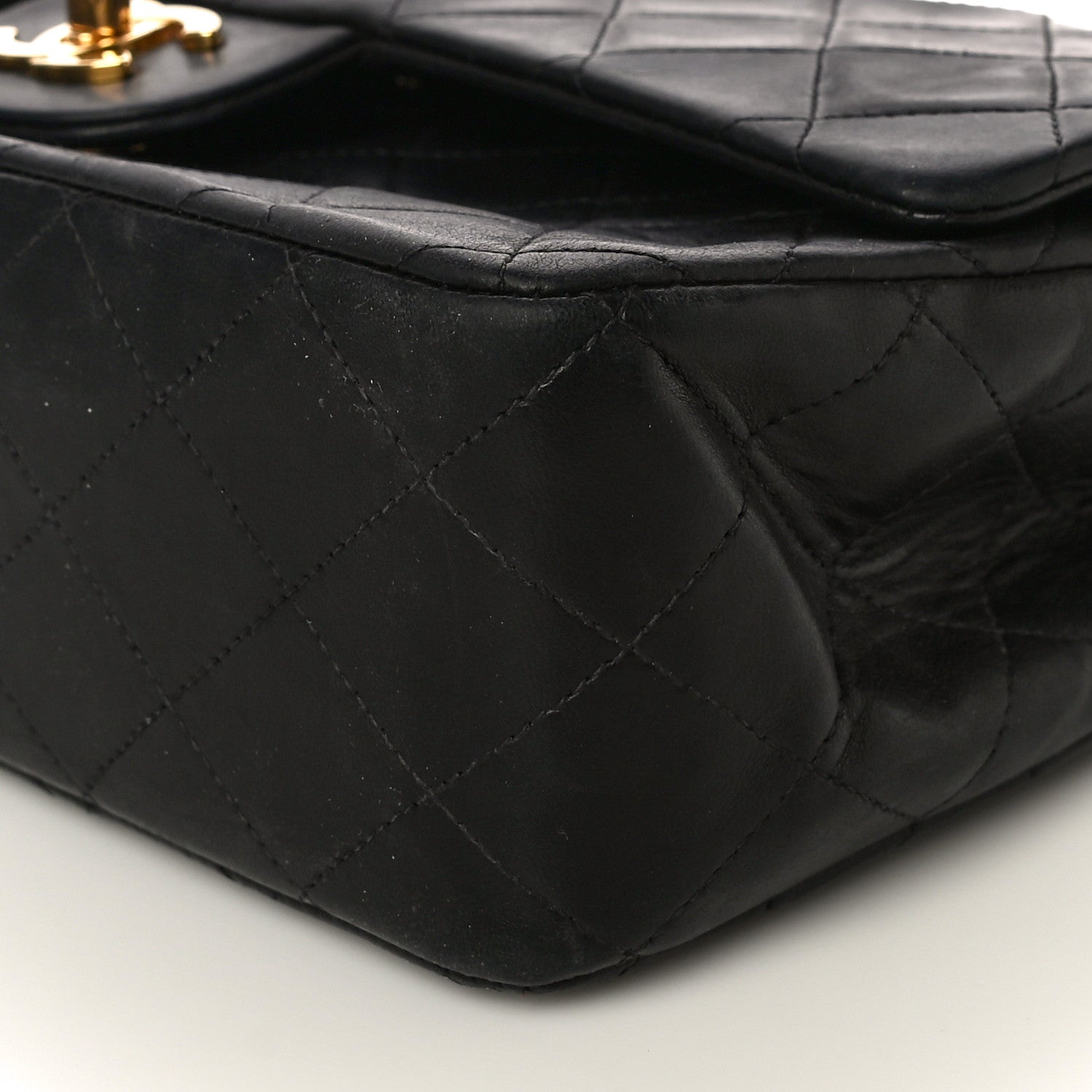 Chanel Lambskin Quilted Medium Double Flap Black 11 of 29