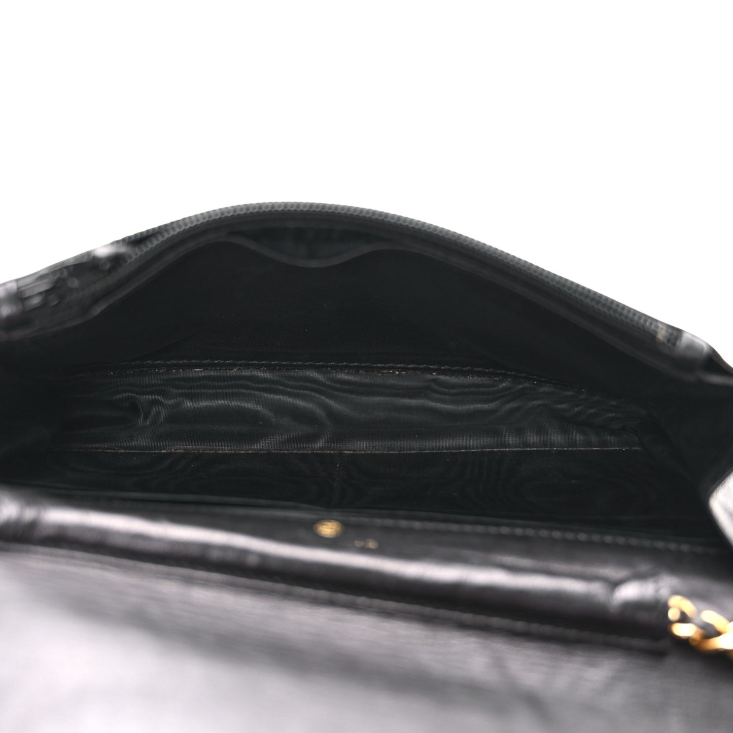 Lambskin Timeless CC Wallet On Chain WOC Black