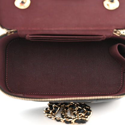 Chanel Lambskin Quilted Small Vanity Case With Chain Black 5 of 11